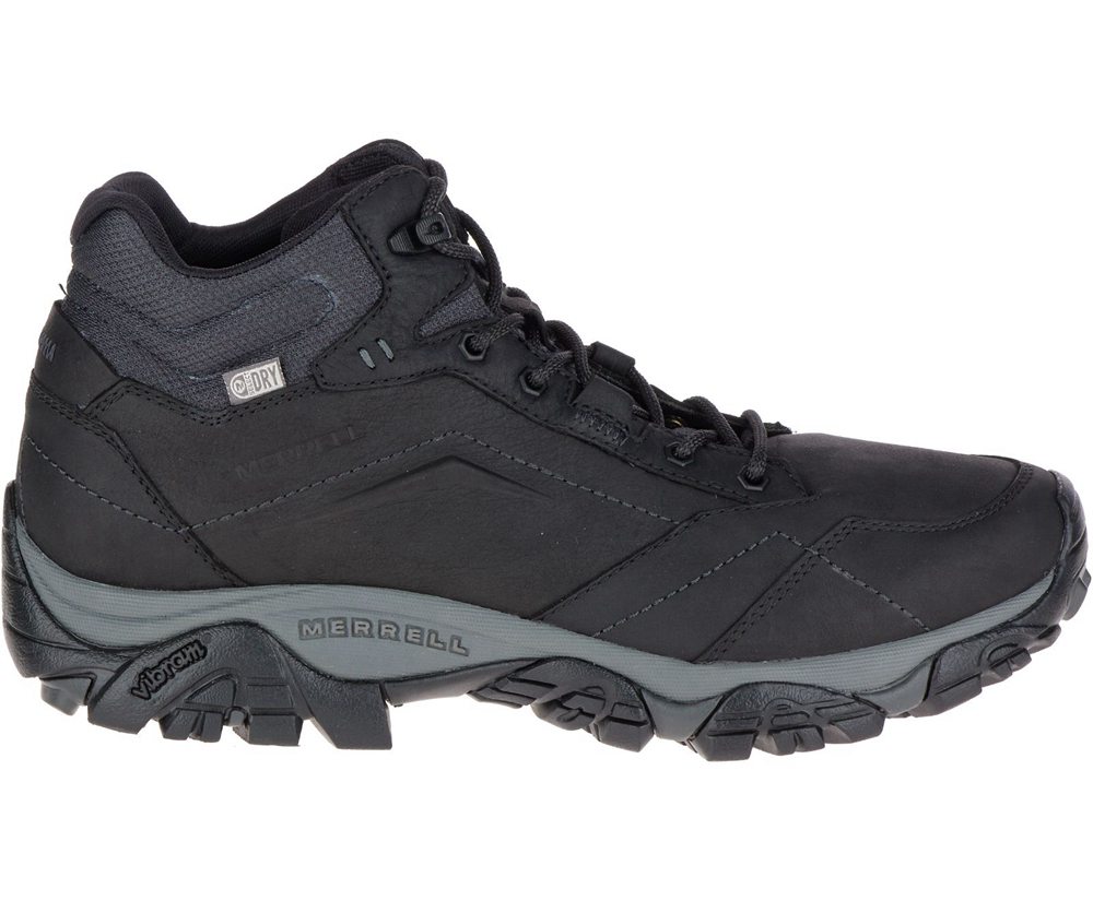 Botas Homem - Merrell Moab Adventure Mid Waterproof - Pretas - VTL198427